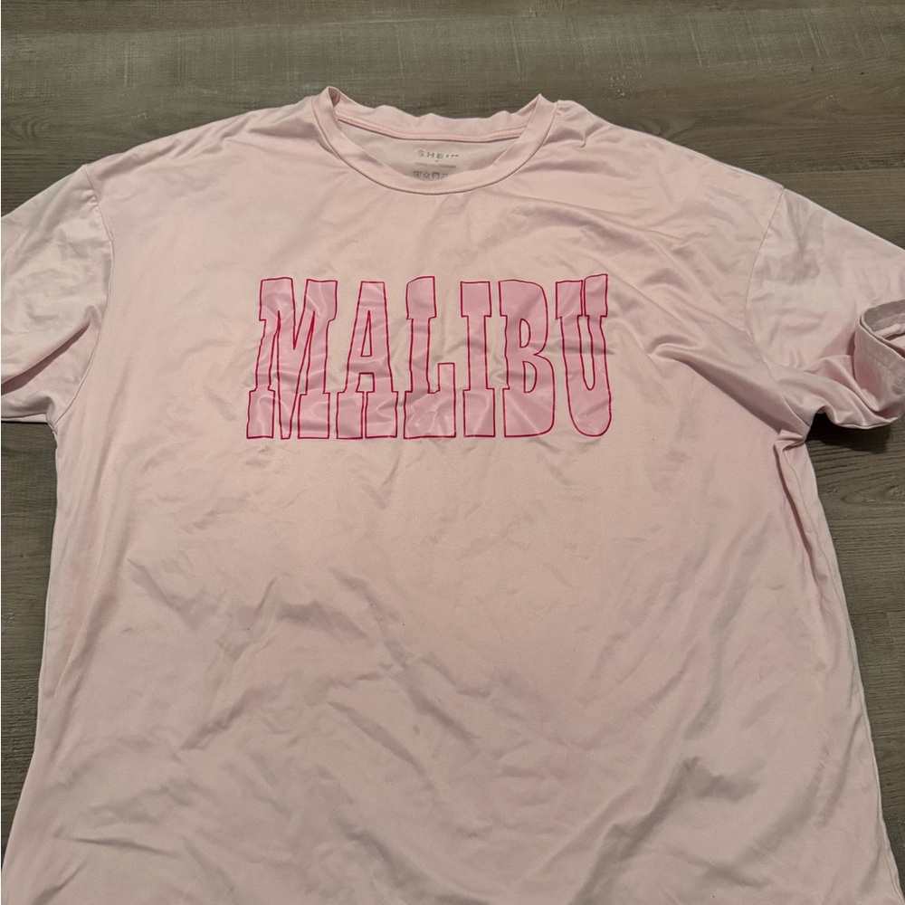SHEIN Light Pink Malibu Tee